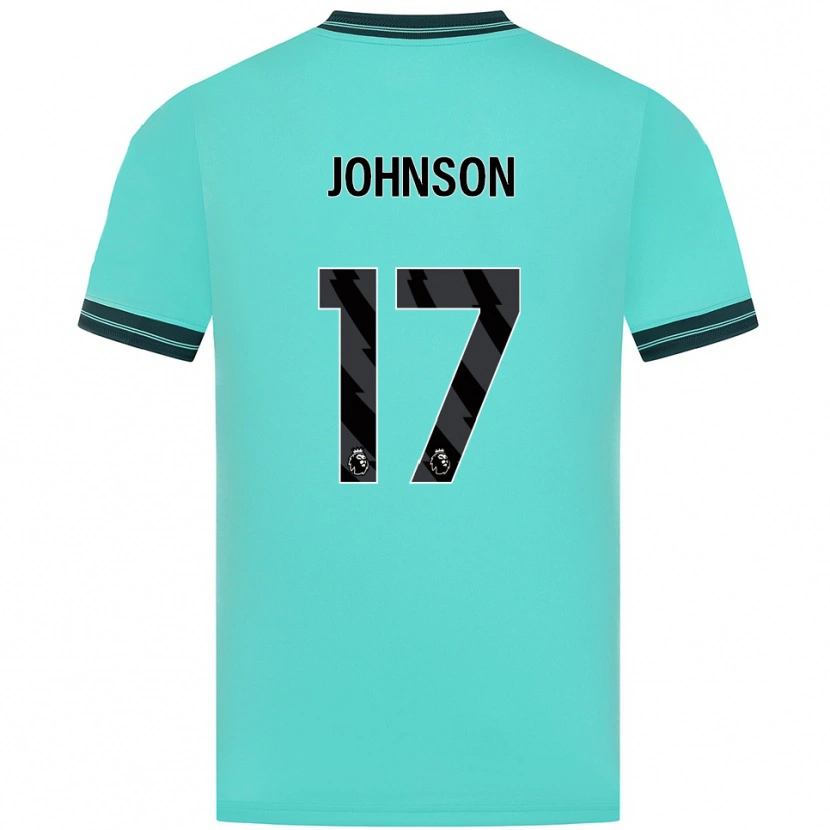 Danxen Män Katie Johnson #17 Himmelsblå Grön Bortatröja Matchtröjor 2025/26 Tröjor T-Tröja