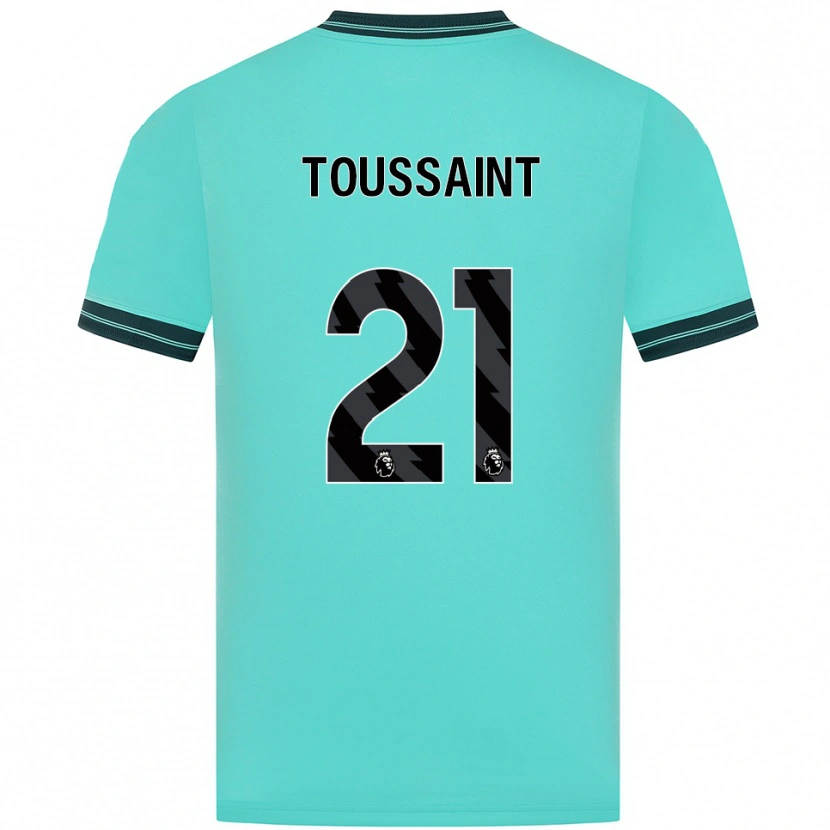 Danxen Män Destiney Toussaint #21 Himmelsblå Grön Bortatröja Matchtröjor 2025/26 Tröjor T-Tröja
