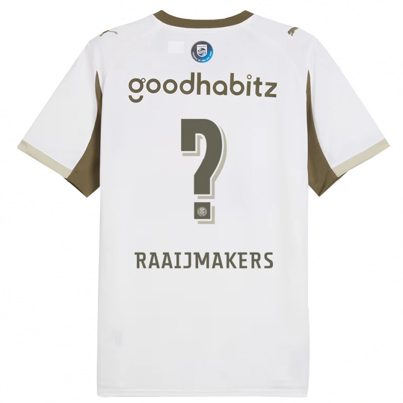 Danxen Män Lars Raaijmakers #0 Vit Grå Tredjesatsen Matchtröjor 2025/26 Tröjor T-Tröja