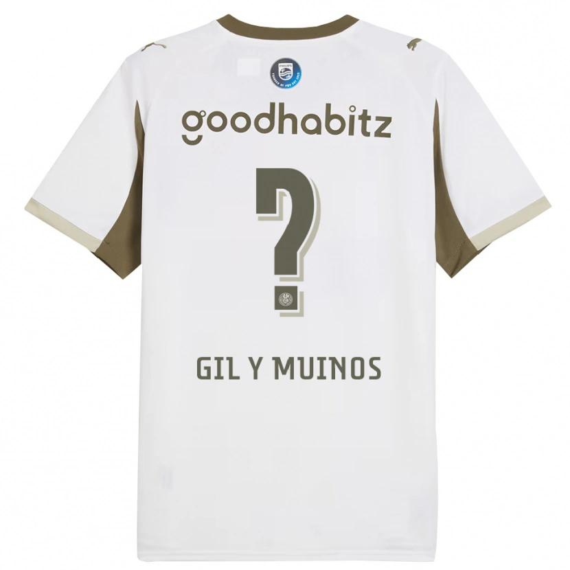 Danxen Män Yael Gil Y Muinos #0 Vit Grå Tredjesatsen Matchtröjor 2025/26 Tröjor T-Tröja