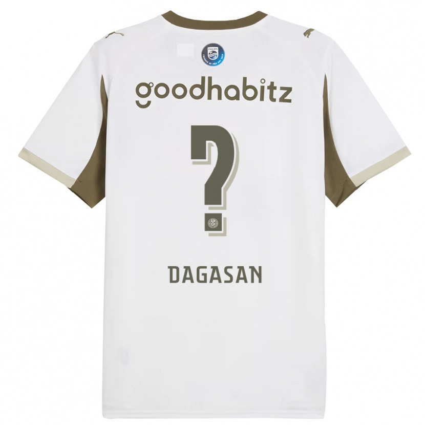 Danxen Män Muhlis Dagasan #0 Vit Grå Tredjesatsen Matchtröjor 2025/26 Tröjor T-Tröja