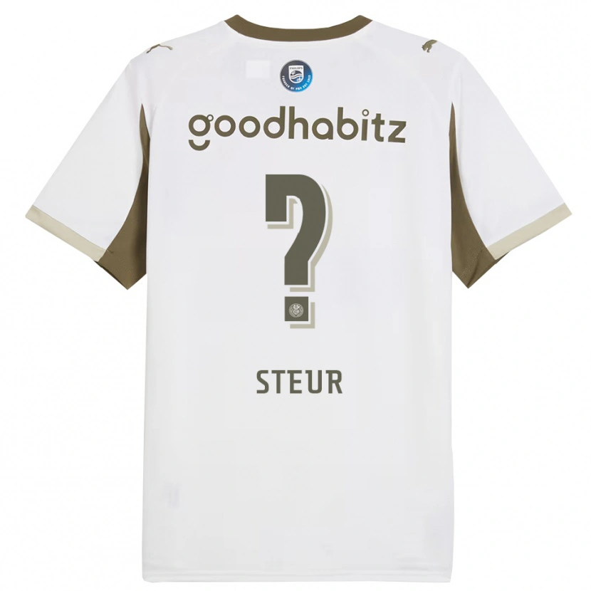 Danxen Män Roy Steur #0 Vit Grå Tredjesatsen Matchtröjor 2025/26 Tröjor T-Tröja