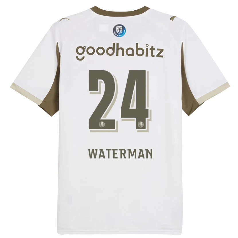 Danxen Män Boy Waterman #24 Vit Grå Tredjesatsen Matchtröjor 2025/26 Tröjor T-Tröja