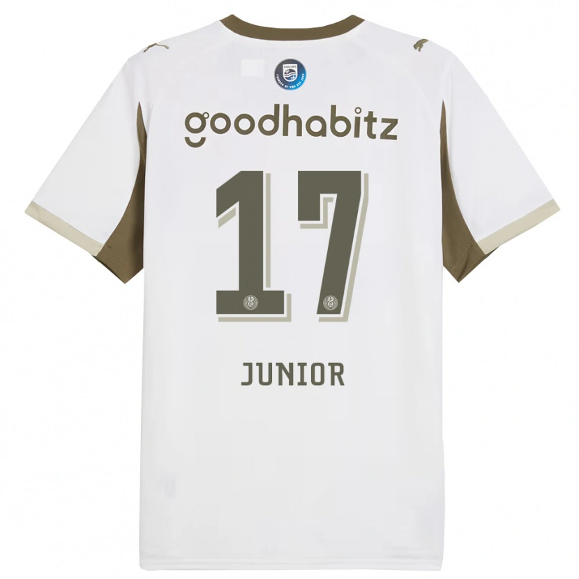 Danxen Män Mauro Júnior #17 Vit Grå Tredjesatsen Matchtröjor 2025/26 Tröjor T-Tröja