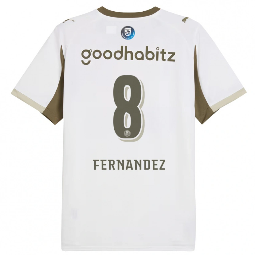 Danxen Män Noah Fernandez #8 Vit Grå Tredjesatsen Matchtröjor 2025/26 Tröjor T-Tröja