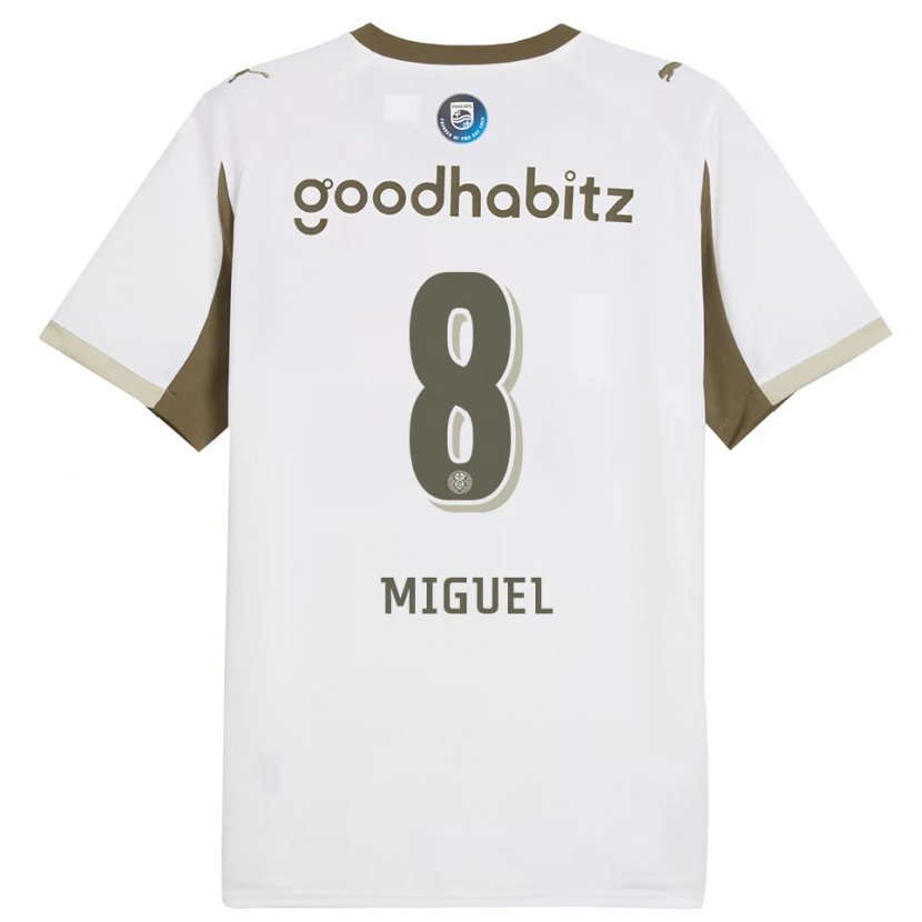 Danxen Män Yani Miguel #8 Vit Grå Tredjesatsen Matchtröjor 2025/26 Tröjor T-Tröja