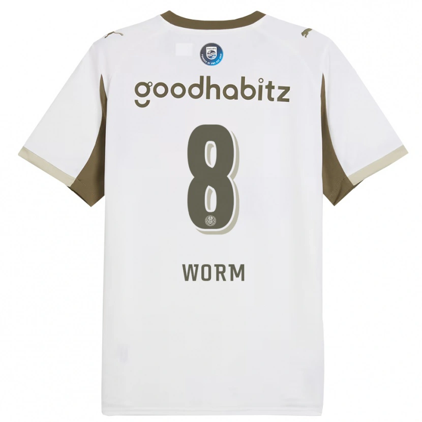 Danxen Män Siri Worm #8 Vit Grå Tredjesatsen Matchtröjor 2025/26 Tröjor T-Tröja