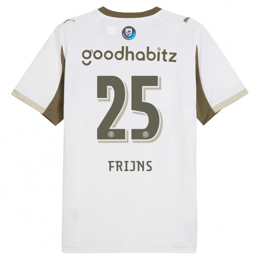 Danxen Män Emma Frijns #25 Vit Grå Tredjesatsen Matchtröjor 2025/26 Tröjor T-Tröja