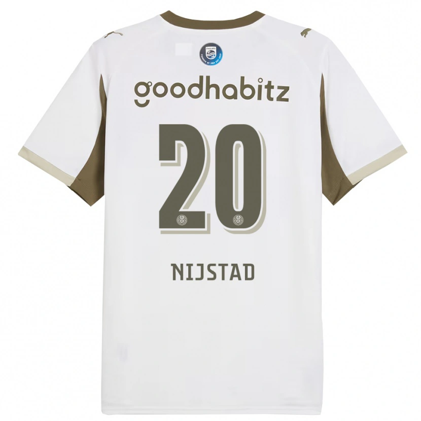 Danxen Män Nina Nijstad #20 Vit Grå Tredjesatsen Matchtröjor 2025/26 Tröjor T-Tröja