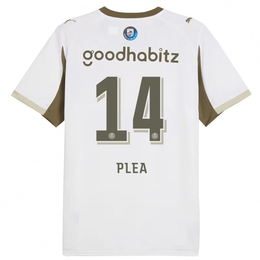 Danxen Män Alassane Pléa #14 Vit Grå Tredjesatsen Matchtröjor 2025/26 Tröjor T-Tröja