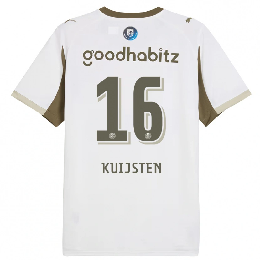 Danxen Män Stijn Kuijsten #16 Vit Grå Tredjesatsen Matchtröjor 2025/26 Tröjor T-Tröja