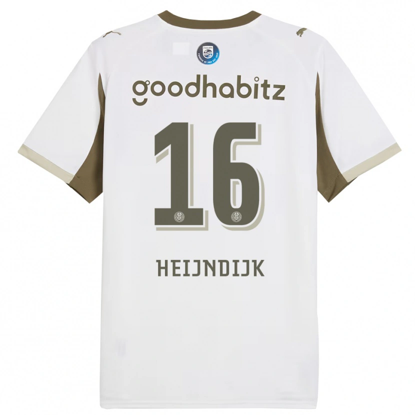 Danxen Män Bram Heijndijk #16 Vit Grå Tredjesatsen Matchtröjor 2025/26 Tröjor T-Tröja