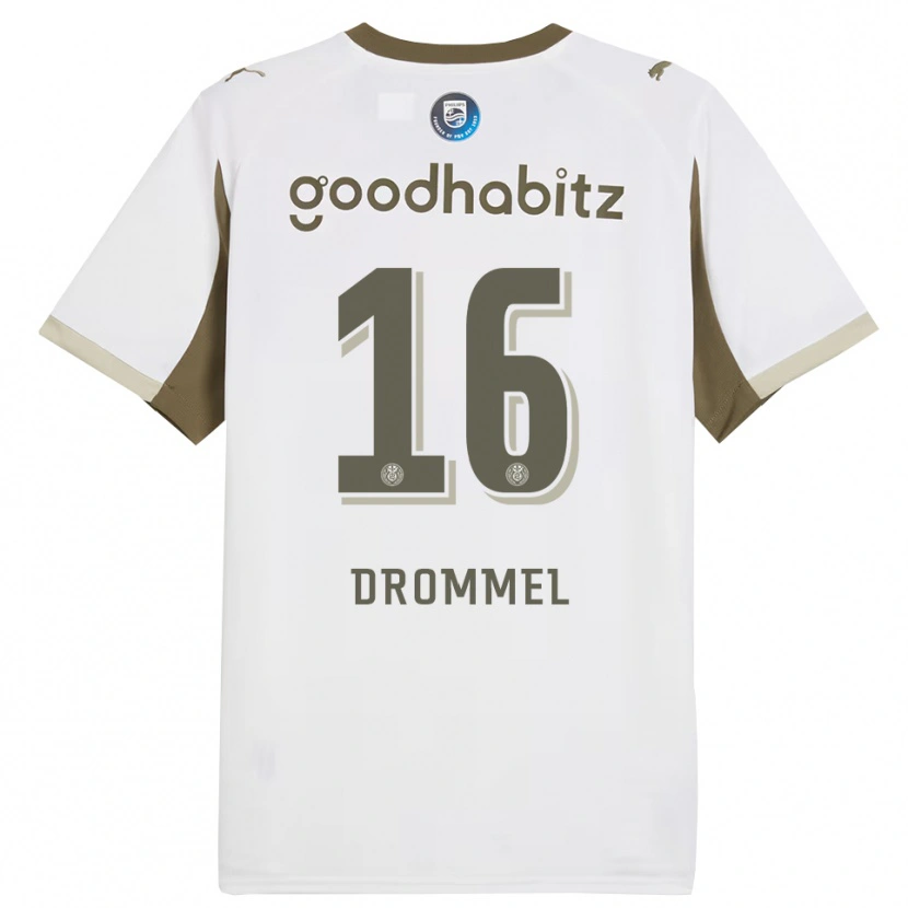 Danxen Män Joel Drommel #16 Vit Grå Tredjesatsen Matchtröjor 2025/26 Tröjor T-Tröja