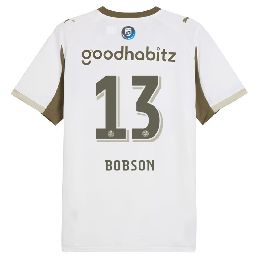 Danxen Män Ersien Bobson #13 Vit Grå Tredjesatsen Matchtröjor 2025/26 Tröjor T-Tröja