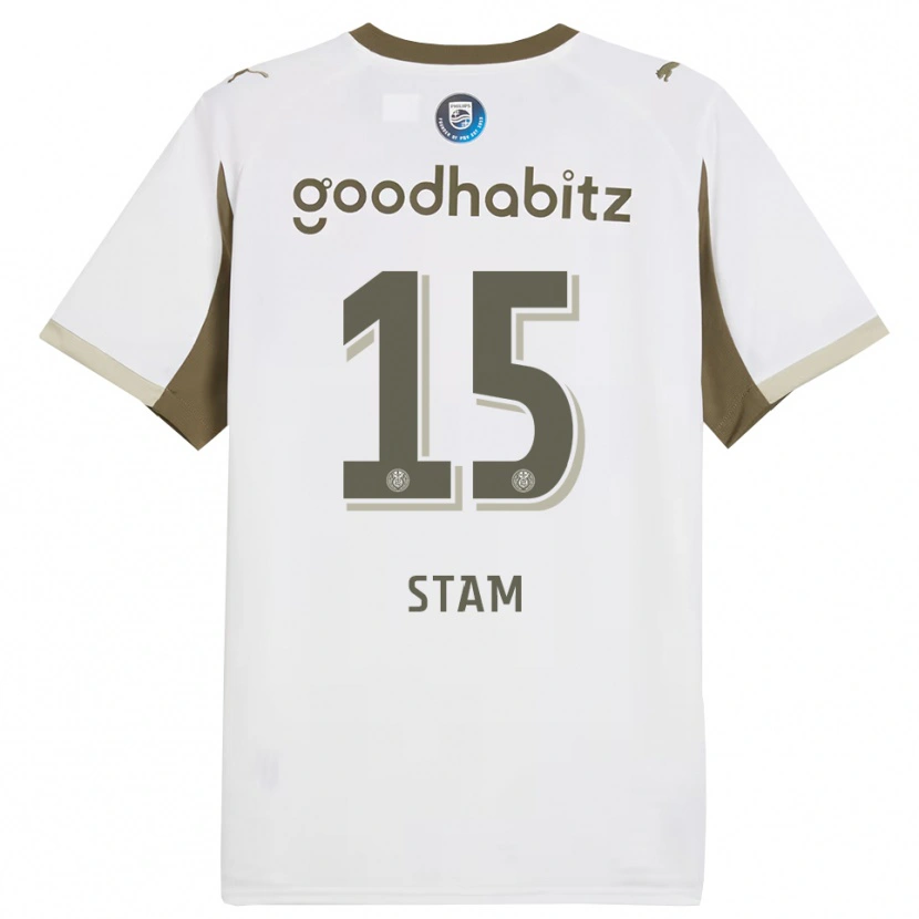 Danxen Män Dyran Stam #15 Vit Grå Tredjesatsen Matchtröjor 2025/26 Tröjor T-Tröja