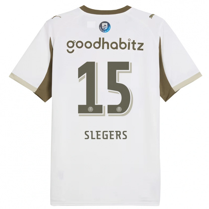 Danxen Män Kor Slegers #15 Vit Grå Tredjesatsen Matchtröjor 2025/26 Tröjor T-Tröja