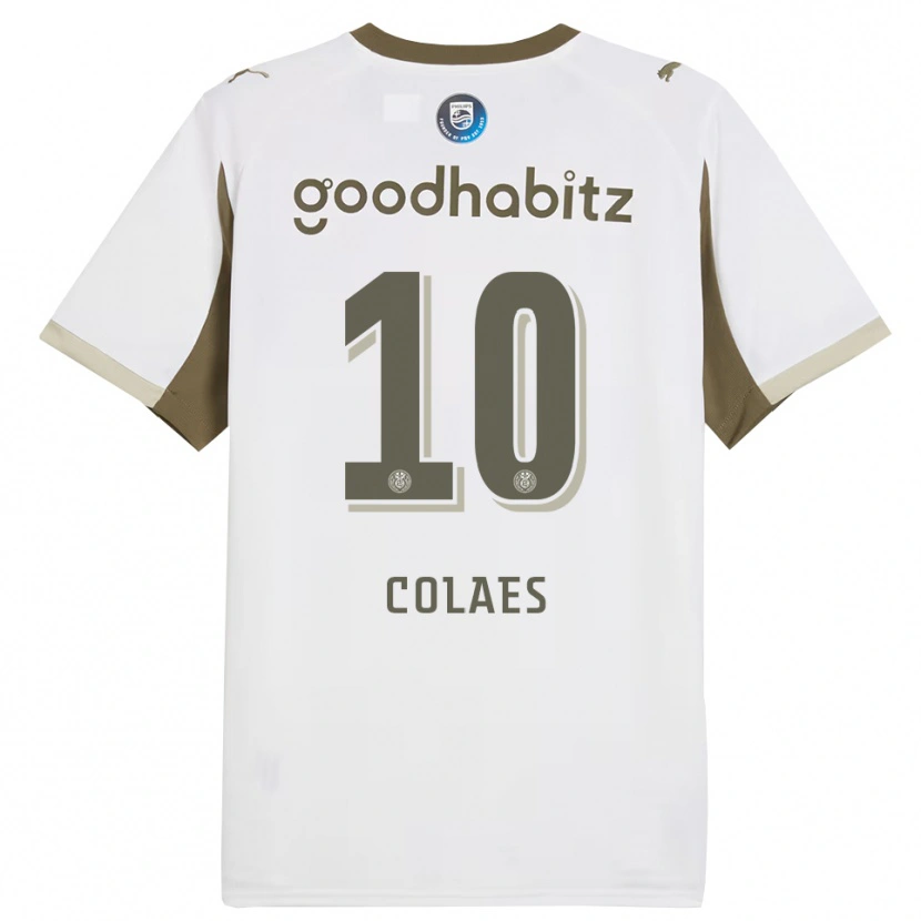 Danxen Män Jonas Colaes #10 Vit Grå Tredjesatsen Matchtröjor 2025/26 Tröjor T-Tröja