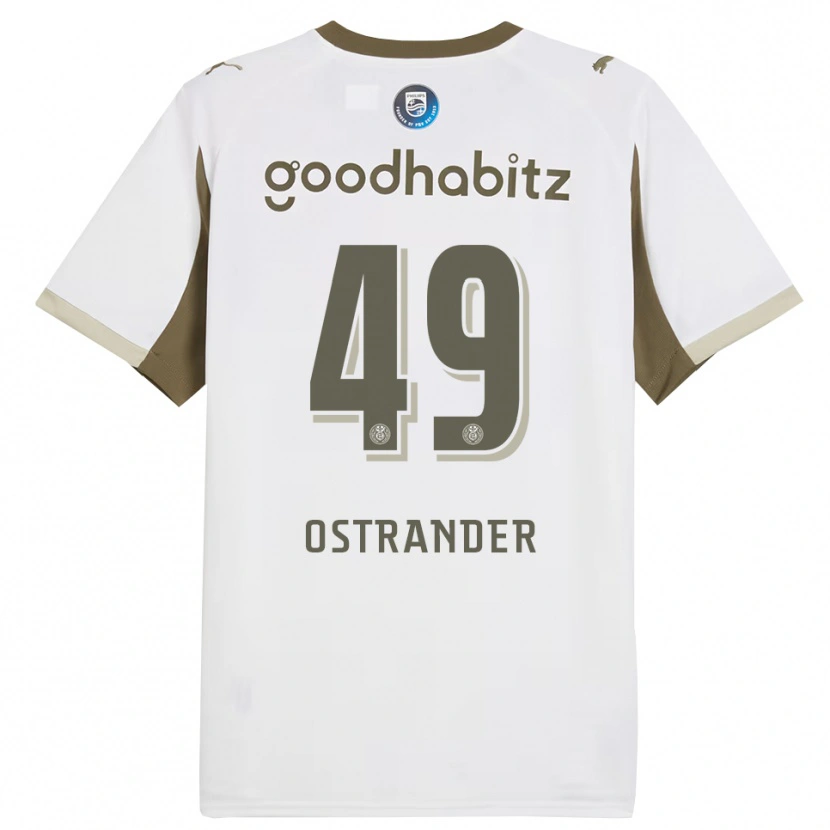 Danxen Män William Ostrander #49 Vit Grå Tredjesatsen Matchtröjor 2025/26 Tröjor T-Tröja