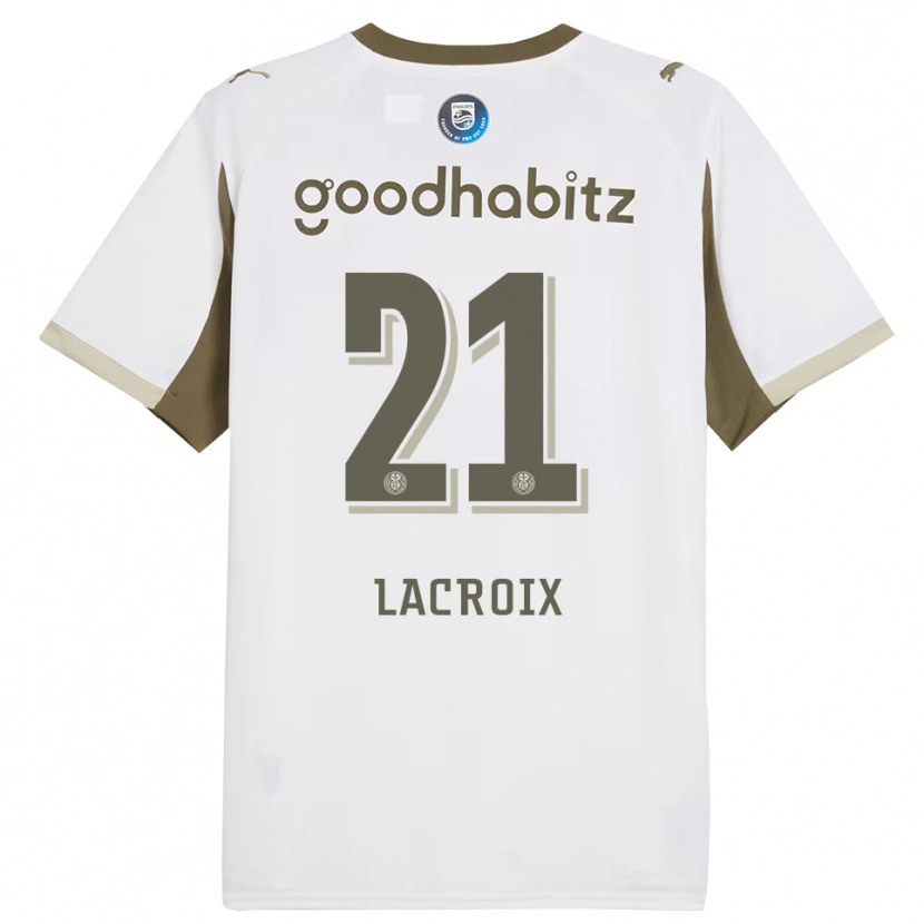 Danxen Män Robine Lacroix #21 Vit Grå Tredjesatsen Matchtröjor 2025/26 Tröjor T-Tröja