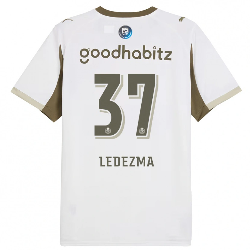 Danxen Män Richard Ledezma #37 Vit Grå Tredjesatsen Matchtröjor 2025/26 Tröjor T-Tröja