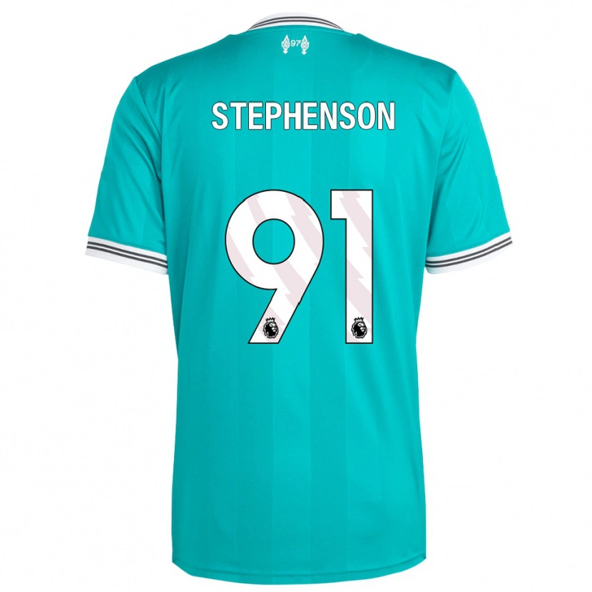 Danxen Män Luca Stephenson #91 Grön Vit Tredjesatsen Matchtröjor 2025/26 Tröjor T-Tröja