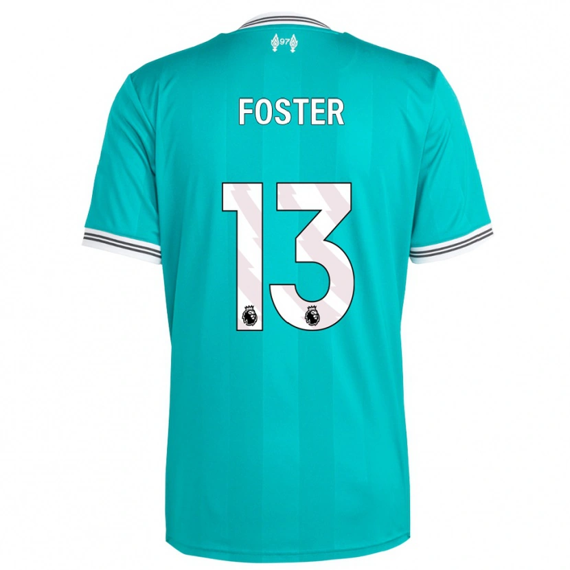 Danxen Män Rylee Foster #13 Grön Vit Tredjesatsen Matchtröjor 2025/26 Tröjor T-Tröja