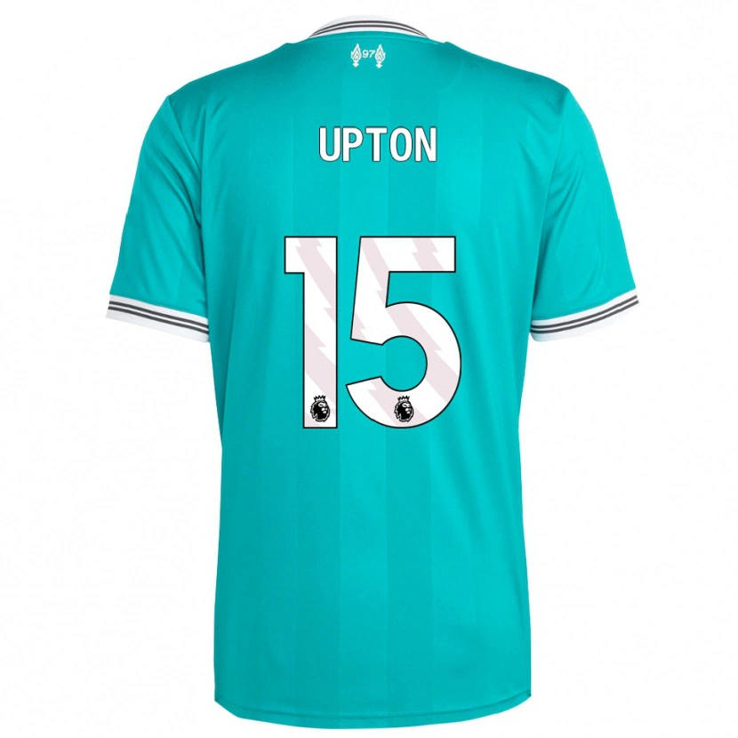 Danxen Män Joe Upton #15 Grön Vit Tredjesatsen Matchtröjor 2025/26 Tröjor T-Tröja