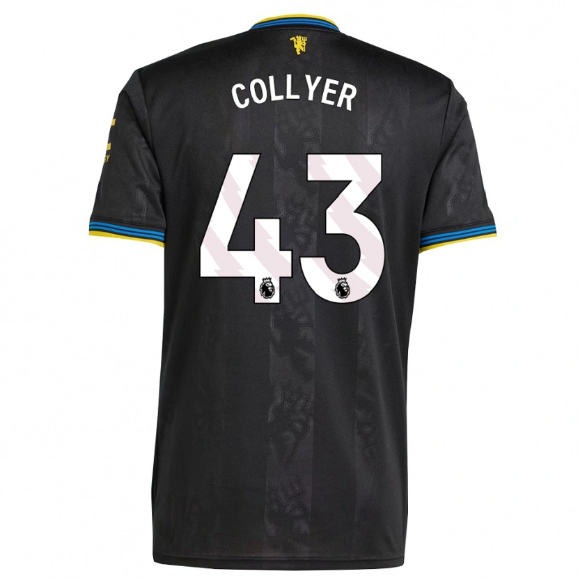 Danxen Män Toby Collyer #43 Svart Gul Blå Tredjesatsen Matchtröjor 2025/26 Tröjor T-Tröja