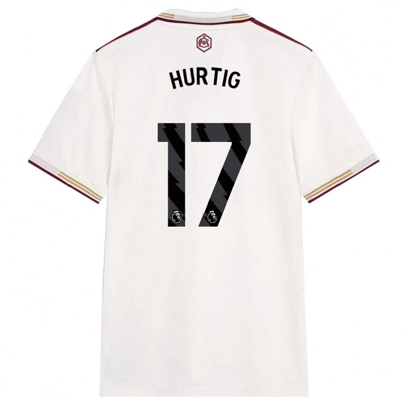 Danxen Män Lina Hurtig #17 Benvit Vinröd Tredjesatsen Matchtröjor 2025/26 Tröjor T-Tröja