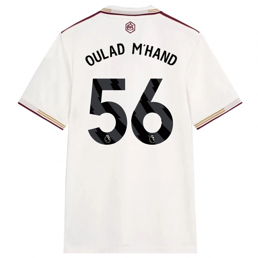 Danxen Män Salah-Eddine Oulad M'hand #56 Benvit Vinröd Tredjesatsen Matchtröjor 2025/26 Tröjor T-Tröja