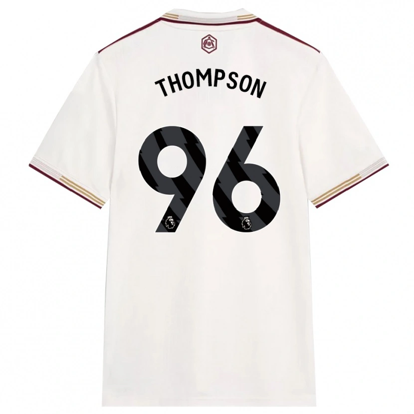 Danxen Män Kyran Thompson #96 Benvit Vinröd Tredjesatsen Matchtröjor 2025/26 Tröjor T-Tröja