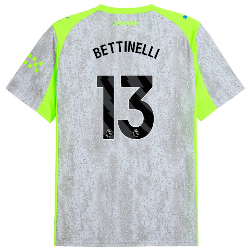 Danxen Män Marcus Bettinelli #13 Grå Gul Tredjesatsen Matchtröjor 2025/26 Tröjor T-Tröja