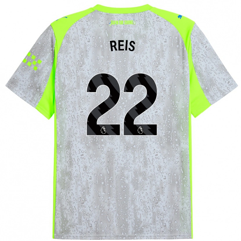 Danxen Män Vitor Reis #22 Grå Gul Tredjesatsen Matchtröjor 2025/26 Tröjor T-Tröja