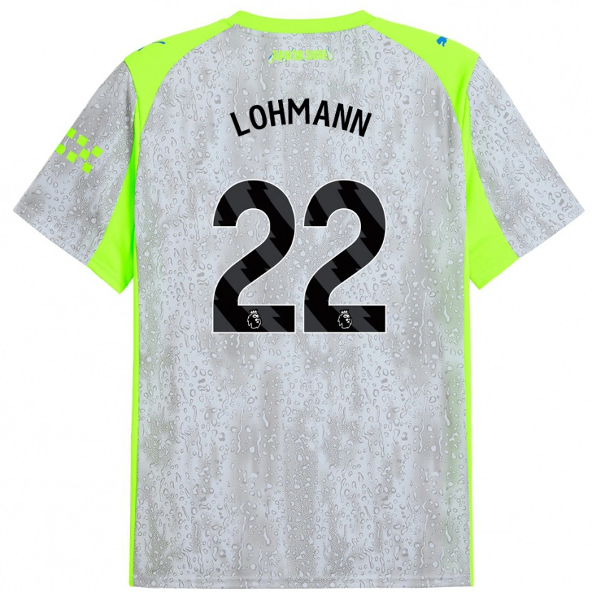 Danxen Män Sydney Lohmann #22 Grå Gul Tredjesatsen Matchtröjor 2025/26 Tröjor T-Tröja