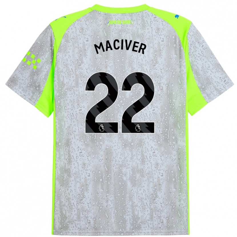 Danxen Män Sandy Maciver #22 Grå Gul Tredjesatsen Matchtröjor 2025/26 Tröjor T-Tröja