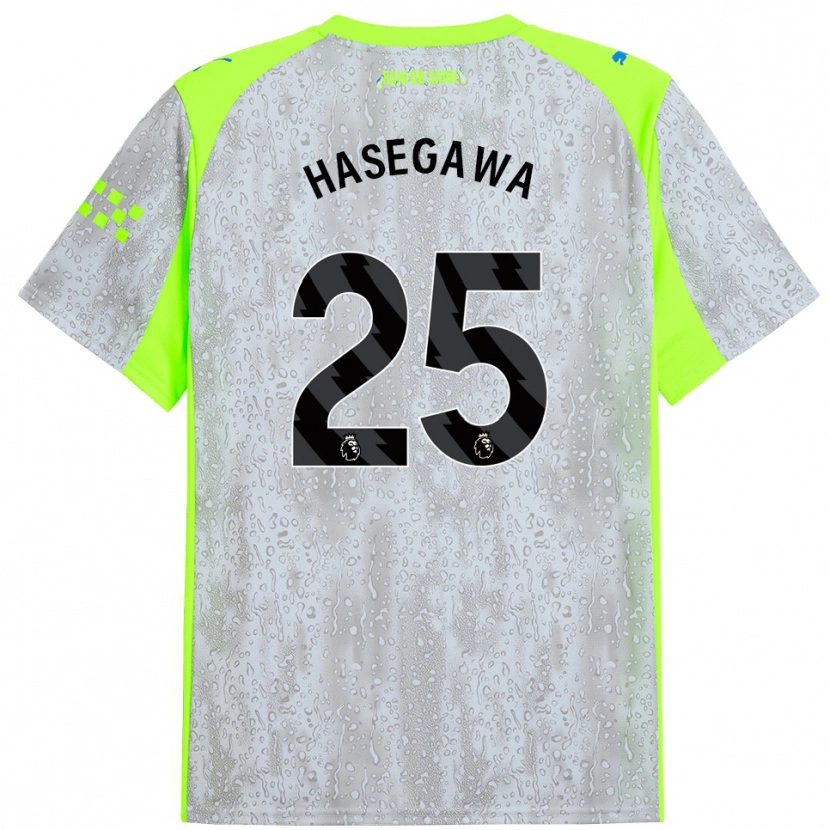 Danxen Män Yui Hasegawa #25 Grå Gul Tredjesatsen Matchtröjor 2025/26 Tröjor T-Tröja