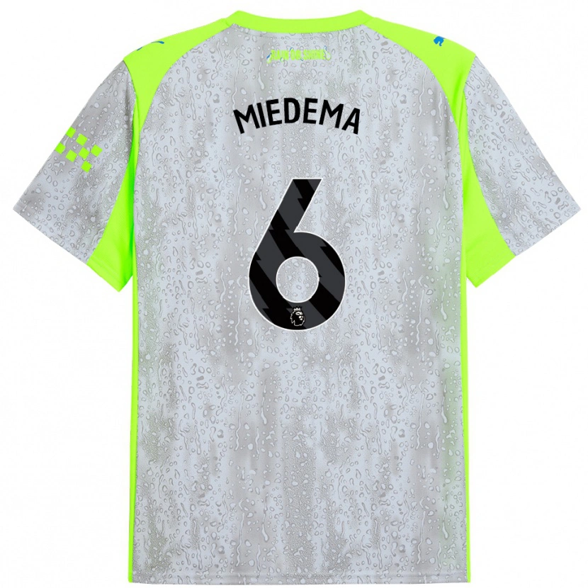 Danxen Män Vivianne Miedema #6 Grå Gul Tredjesatsen Matchtröjor 2025/26 Tröjor T-Tröja