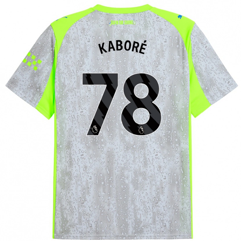 Danxen Män Issa Kaboré #78 Grå Gul Tredjesatsen Matchtröjor 2025/26 Tröjor T-Tröja