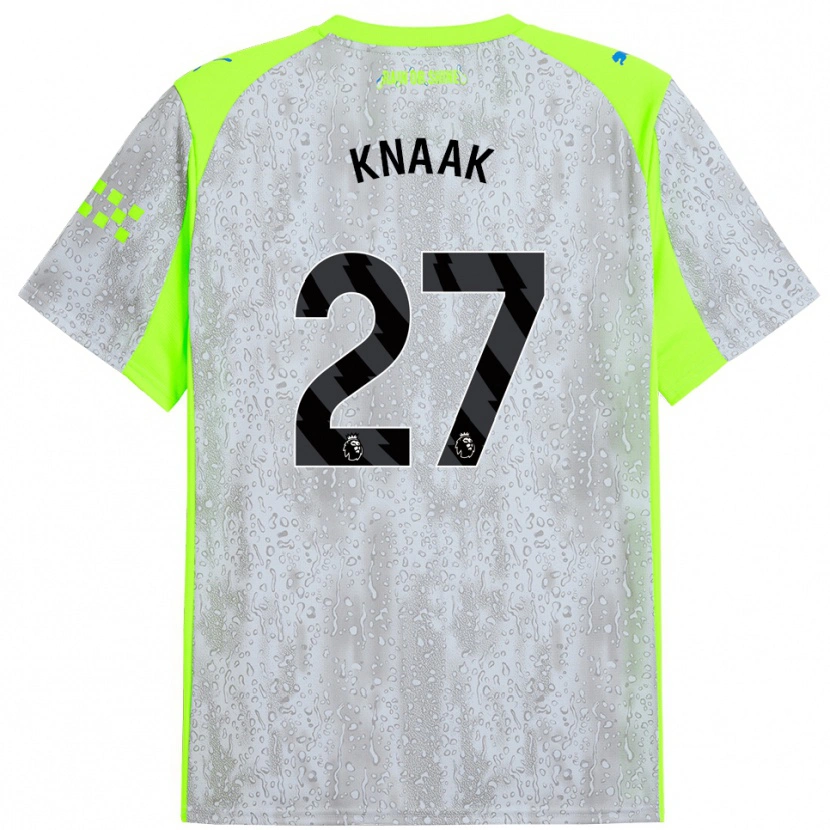 Danxen Män Rebecca Knaak #27 Grå Gul Tredjesatsen Matchtröjor 2025/26 Tröjor T-Tröja