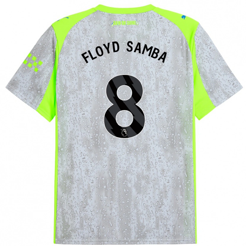 Danxen Män Floyd Samba #8 Grå Gul Tredjesatsen Matchtröjor 2025/26 Tröjor T-Tröja
