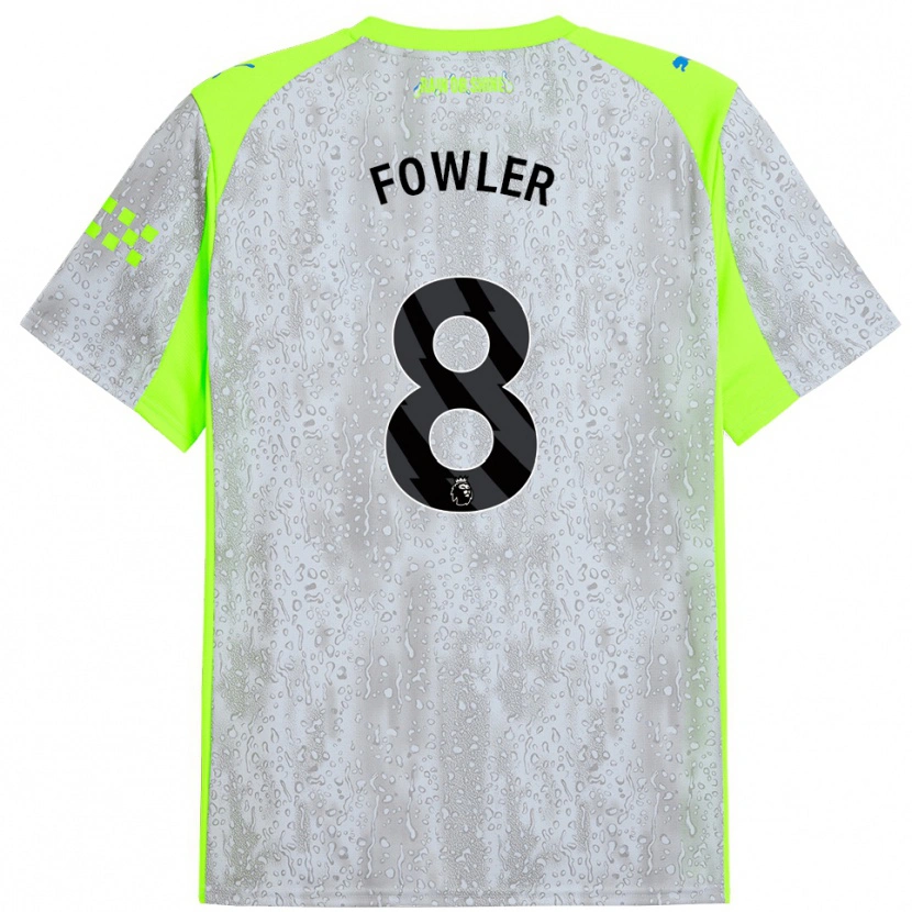 Danxen Män Mary Fowler #8 Grå Gul Tredjesatsen Matchtröjor 2025/26 Tröjor T-Tröja