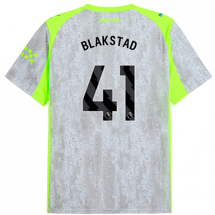 Danxen Män Julie Blakstad #41 Grå Gul Tredjesatsen Matchtröjor 2025/26 Tröjor T-Tröja