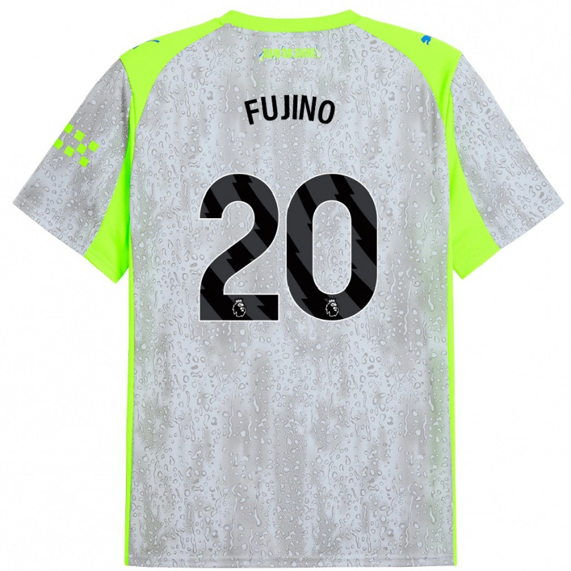 Danxen Män Aoba Fujino #20 Grå Gul Tredjesatsen Matchtröjor 2025/26 Tröjor T-Tröja