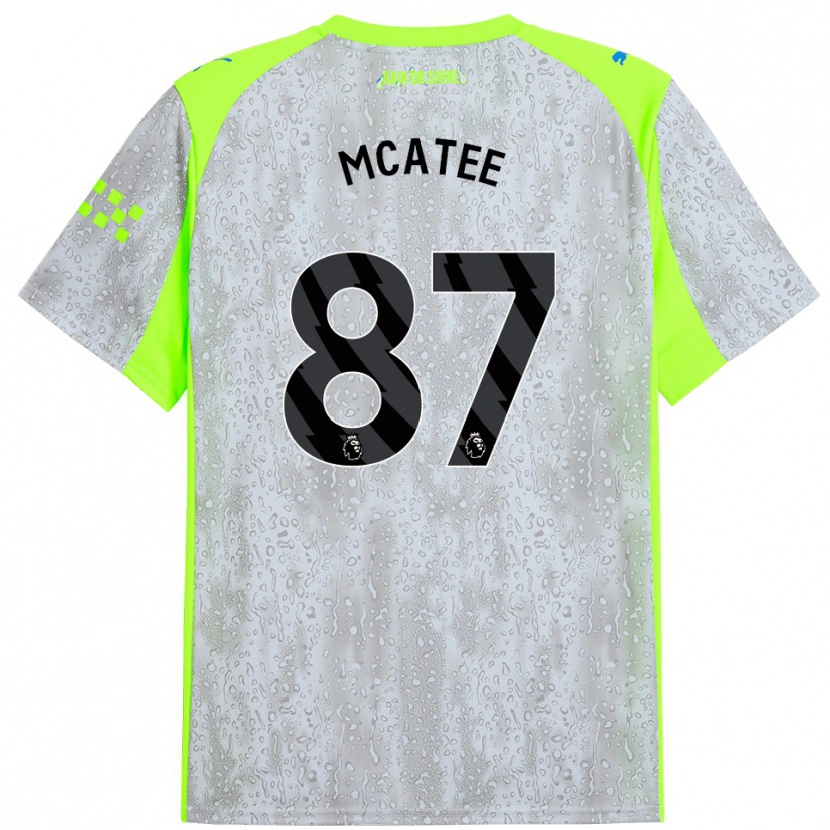 Danxen Män James Mcatee #87 Grå Gul Tredjesatsen Matchtröjor 2025/26 Tröjor T-Tröja