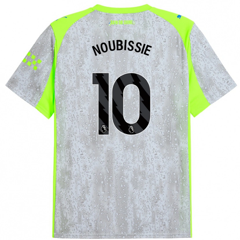 Danxen Män Tyrese Noubissie #10 Grå Gul Tredjesatsen Matchtröjor 2025/26 Tröjor T-Tröja