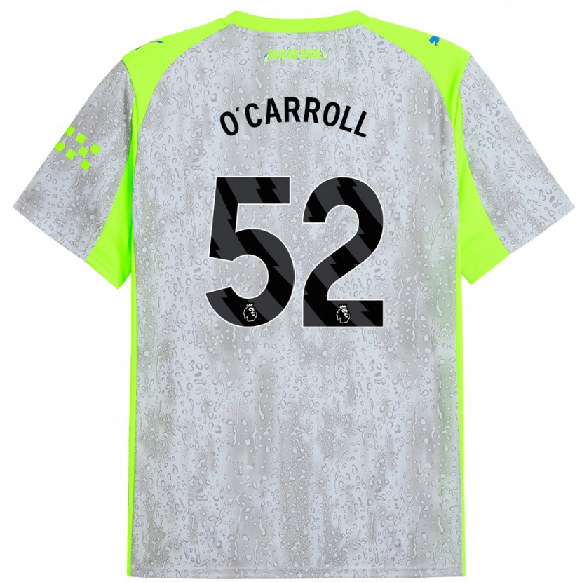 Danxen Män Eve O'carroll #52 Grå Gul Tredjesatsen Matchtröjor 2025/26 Tröjor T-Tröja