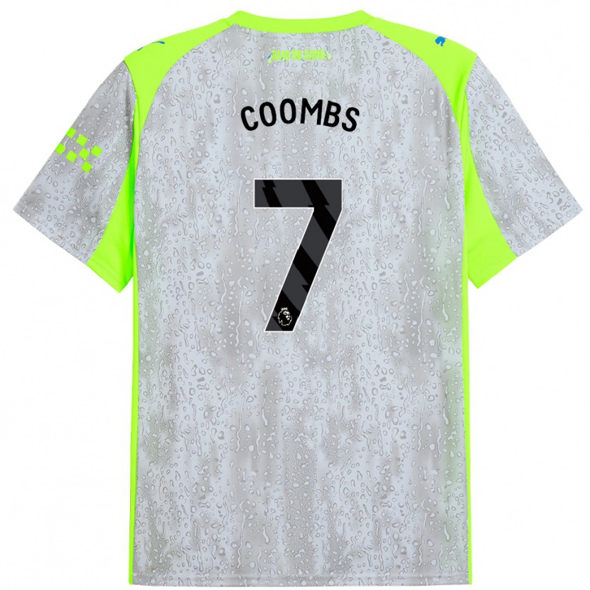 Danxen Män Laura Coombs #7 Grå Gul Tredjesatsen Matchtröjor 2025/26 Tröjor T-Tröja