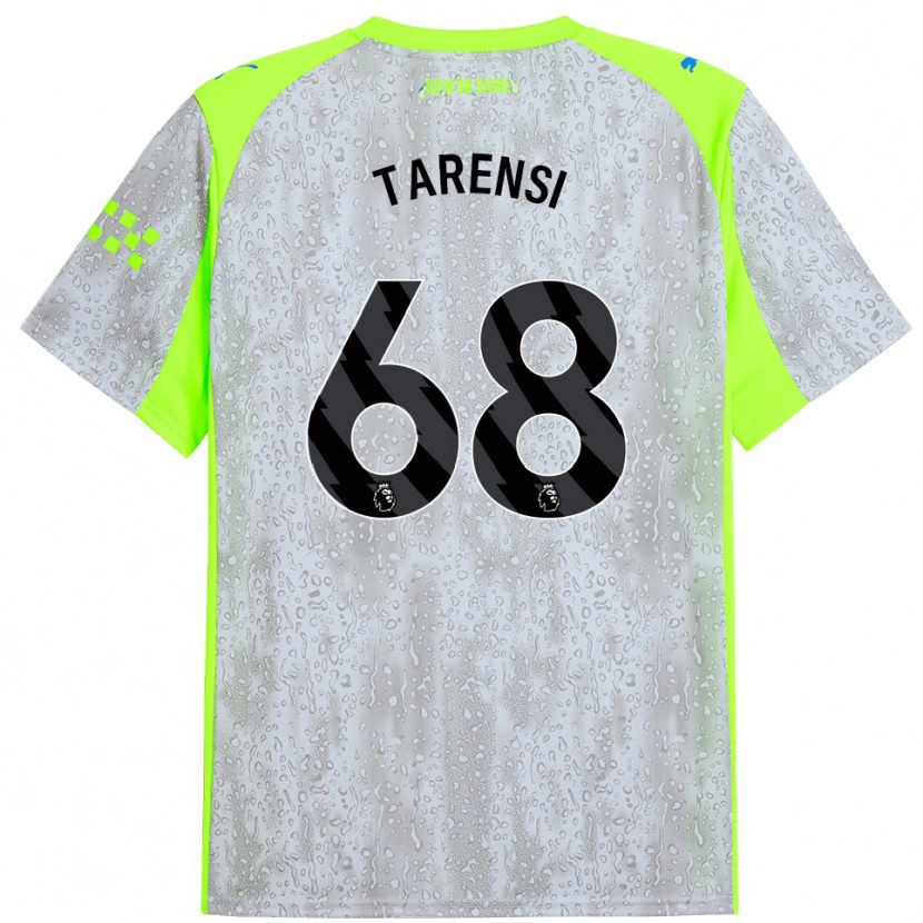 Danxen Män Oscar Tarensi #68 Grå Gul Tredjesatsen Matchtröjor 2025/26 Tröjor T-Tröja
