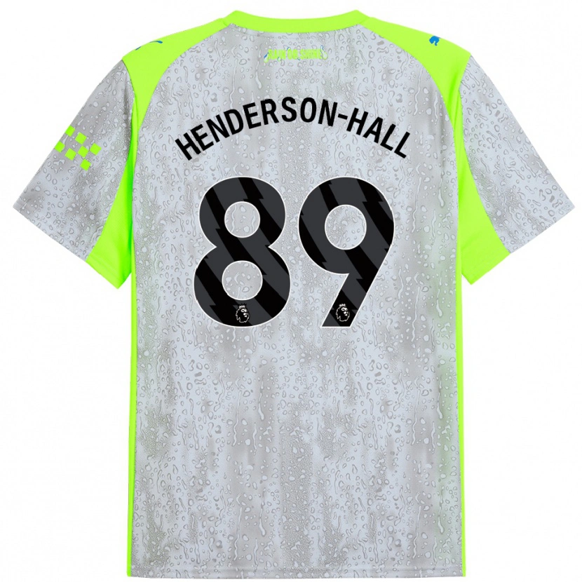 Danxen Män Matty Henderson-Hall #89 Grå Gul Tredjesatsen Matchtröjor 2025/26 Tröjor T-Tröja