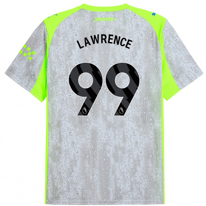 Danxen Män Emilio Lawrence #99 Grå Gul Tredjesatsen Matchtröjor 2025/26 Tröjor T-Tröja